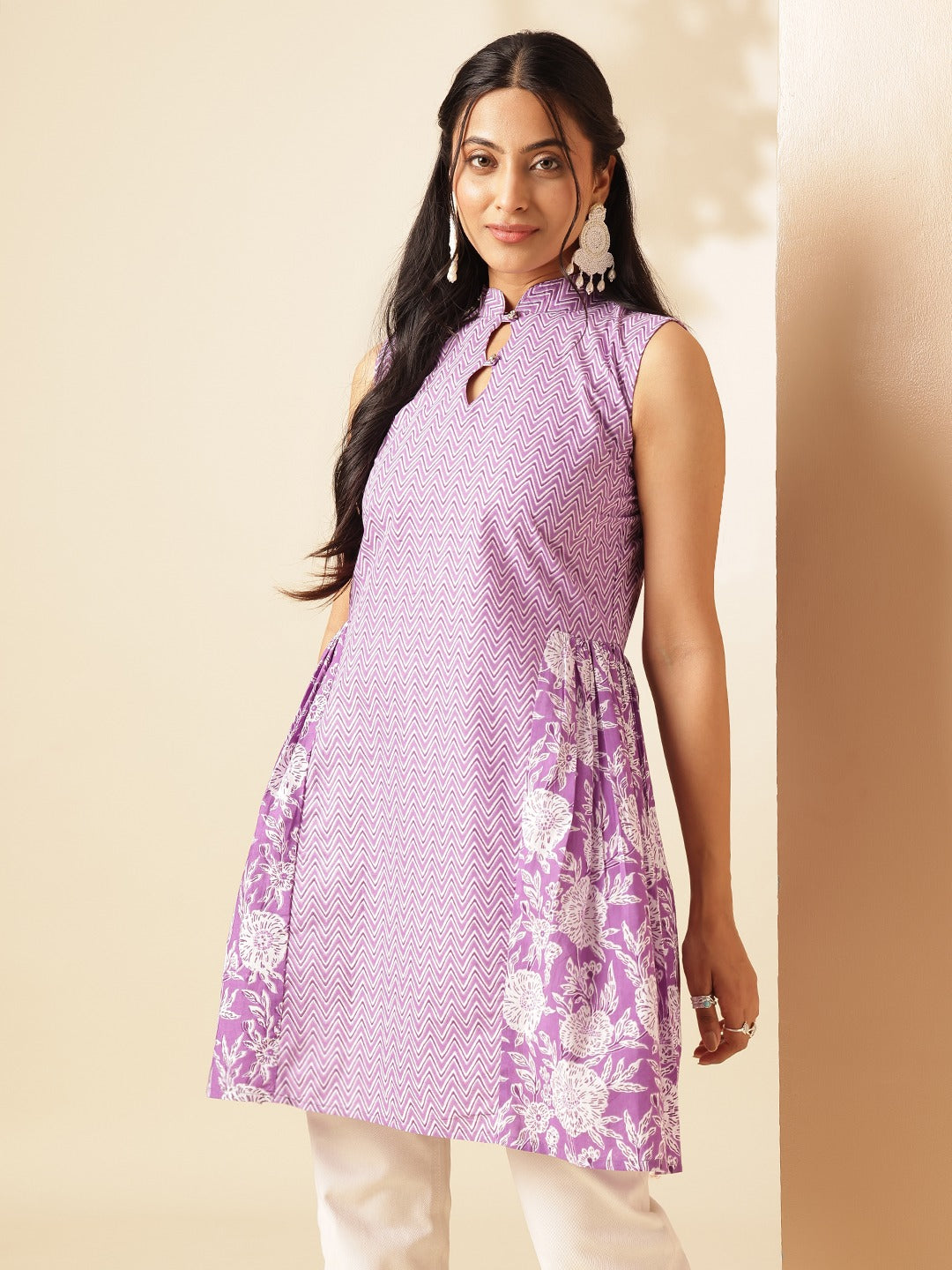 purple tunic short top - sukartaa