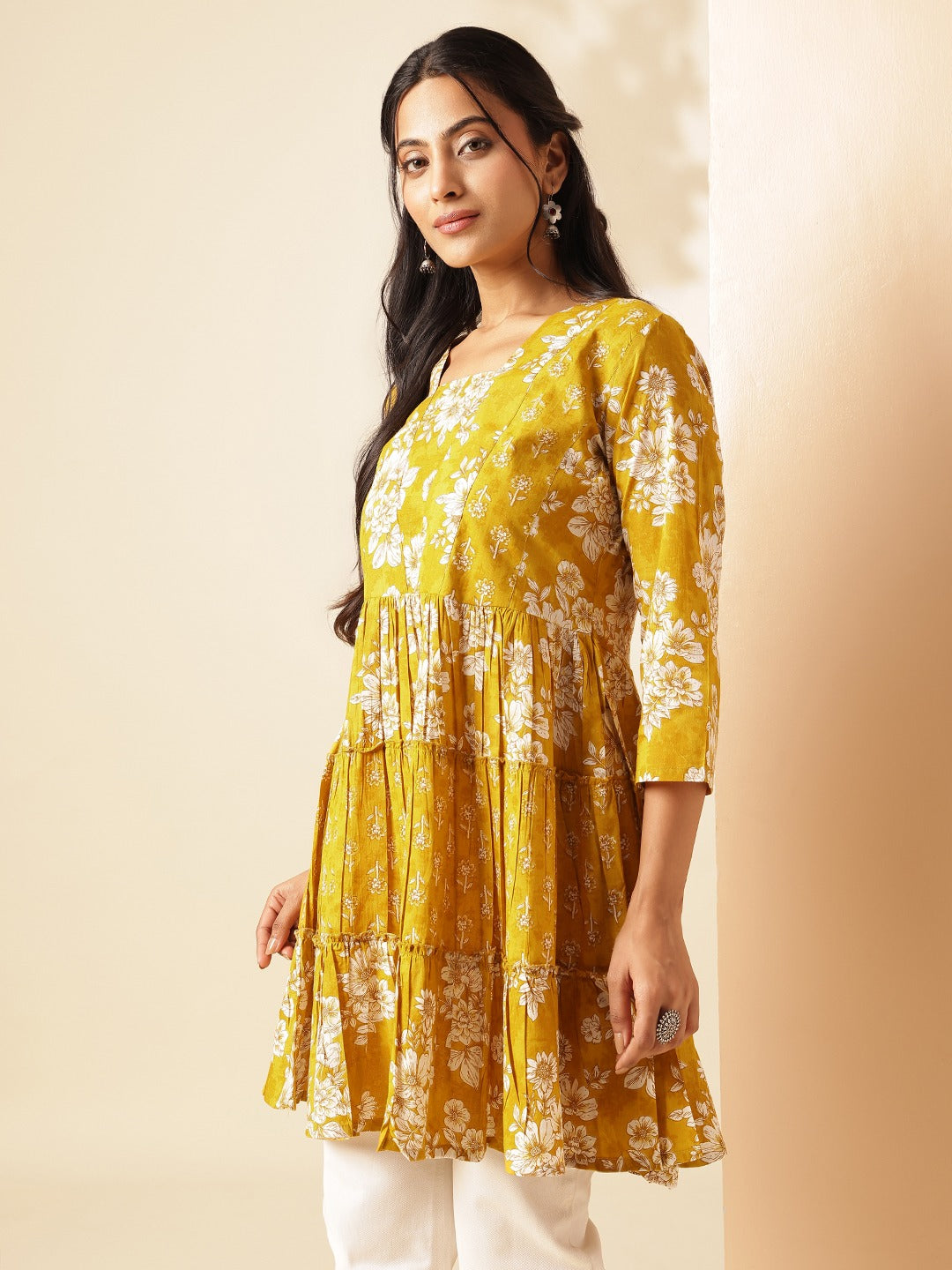 yellow tunic short top - sukartaa